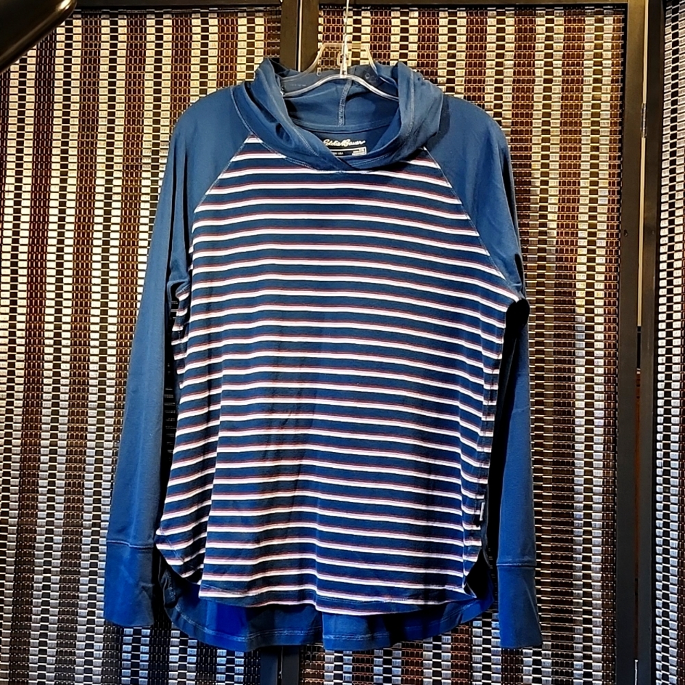Eddie Bauer pullover hoodie, dark teal 2XL